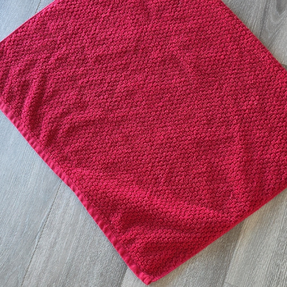 Red Textured Towel